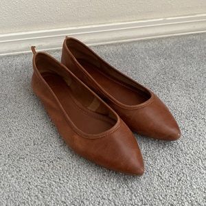 Frye Pointed Toe Leather Flats